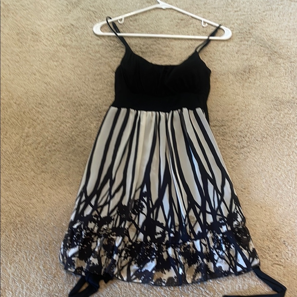 Forever 21 Black and White Mini Sundress